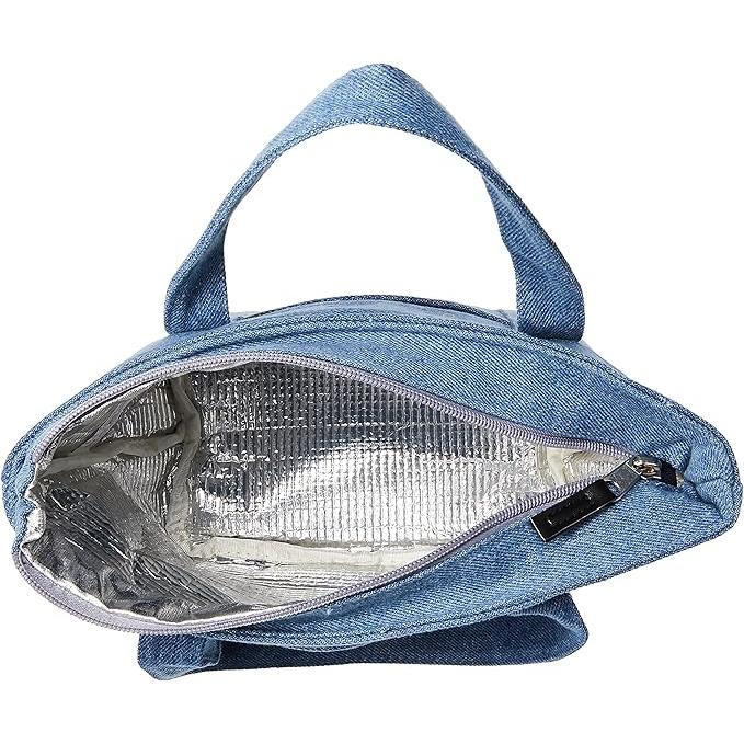 Skater Insulated Lunch Bag with Cork Pocket – My Neighbor Totoro Denim Design