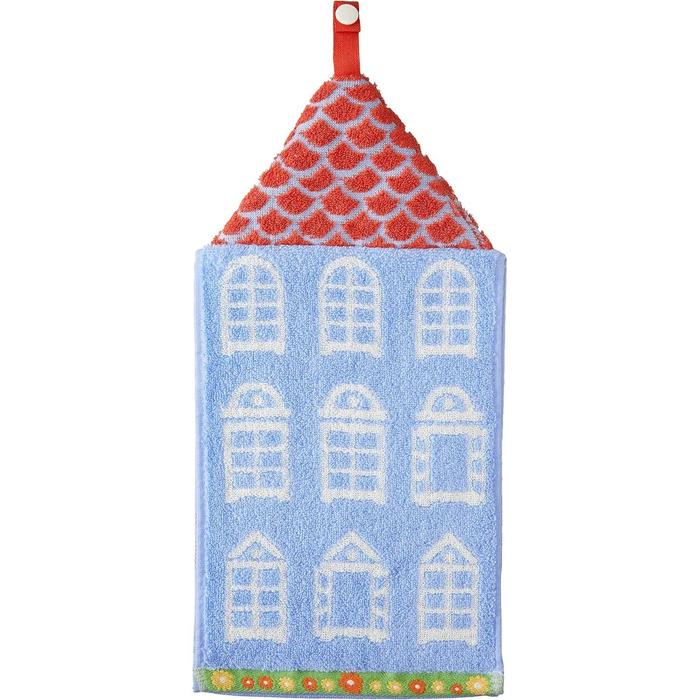 Marushin MOOMIN Dress Towel – “Gathering in Front of the House” – 20×41 cm – 100% Cotton