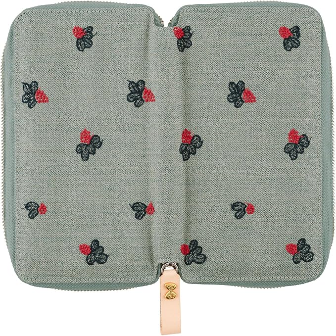 Hobonichi Weekly Planner B6 Cover – Mina Perhonen Light Berry (Green)