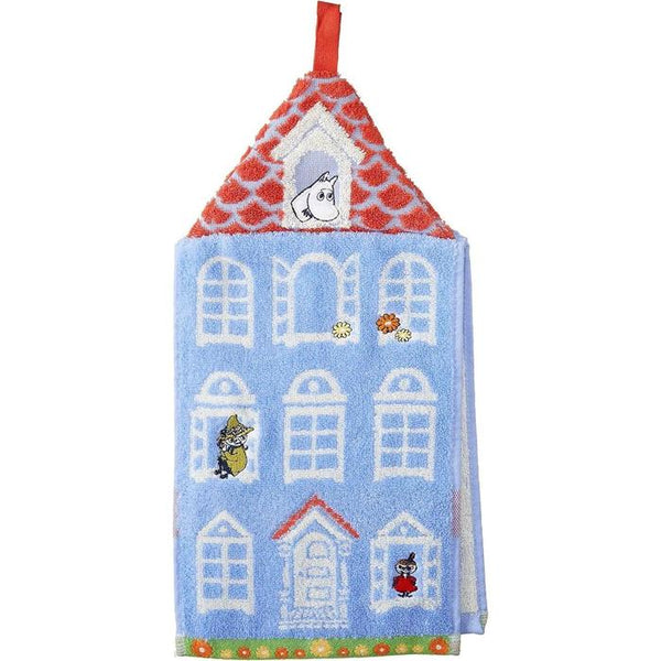 Marushin MOOMIN Dress Towel – “Gathering in Front of the House” – 20×41 cm – 100% Cotton