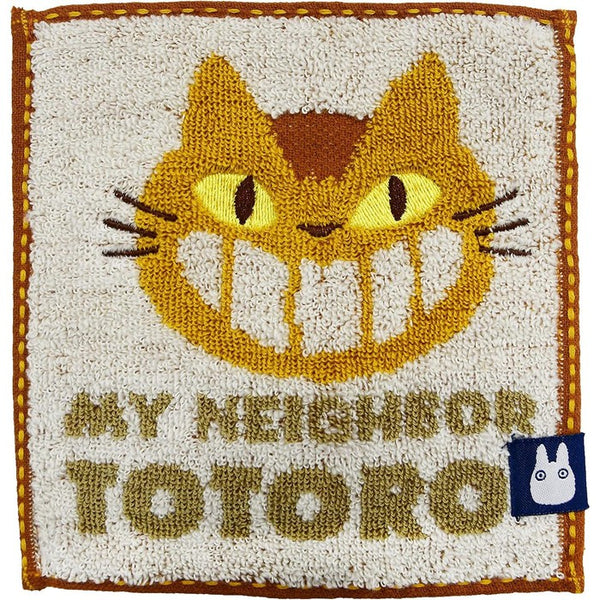 A small hand towel with a Nekobus motif from the movie "My Neighbor Totoro"