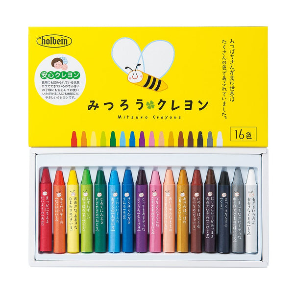 Beeswax crayon 16 color set