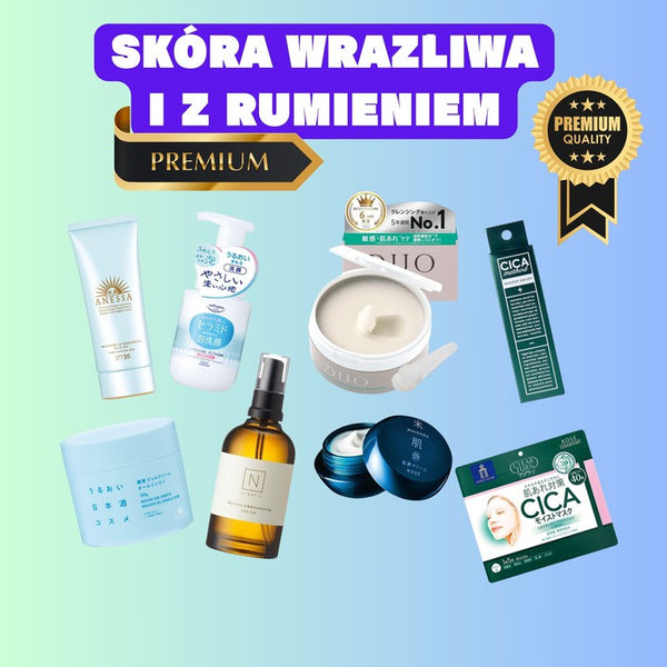 PREMIUM Japoński Zestaw do Pielęgnacji Skóry - WRAŻLIWA I ZACZERWIENIONA SKÓRA