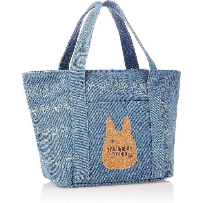 Skater Insulated Lunch Bag with Cork Pocket – My Neighbor Totoro Denim Design