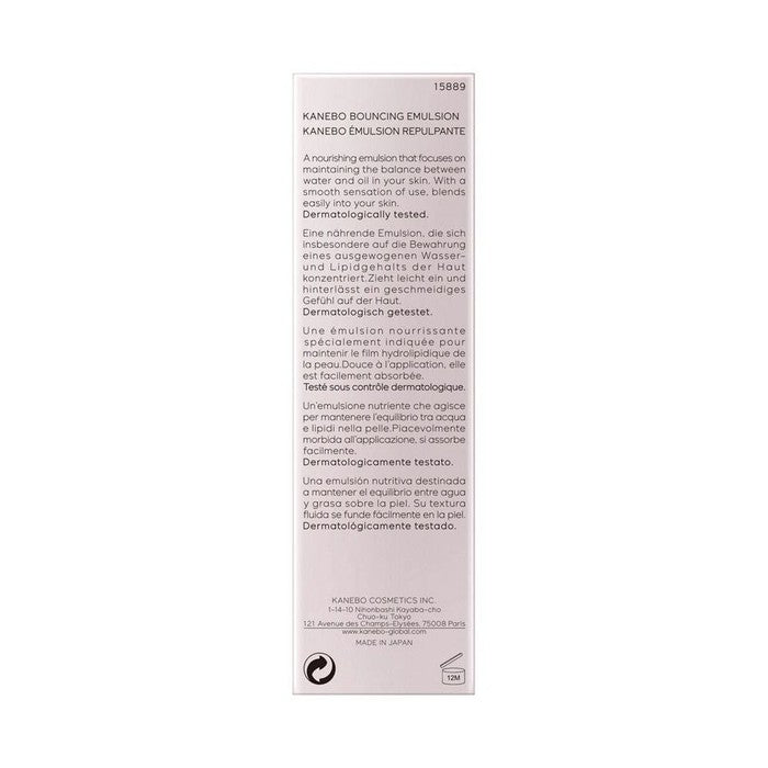 Kanebo Bouncing Emulsion – Plump, Firm, and Smooth Skin 100ml [Alcohol-free]