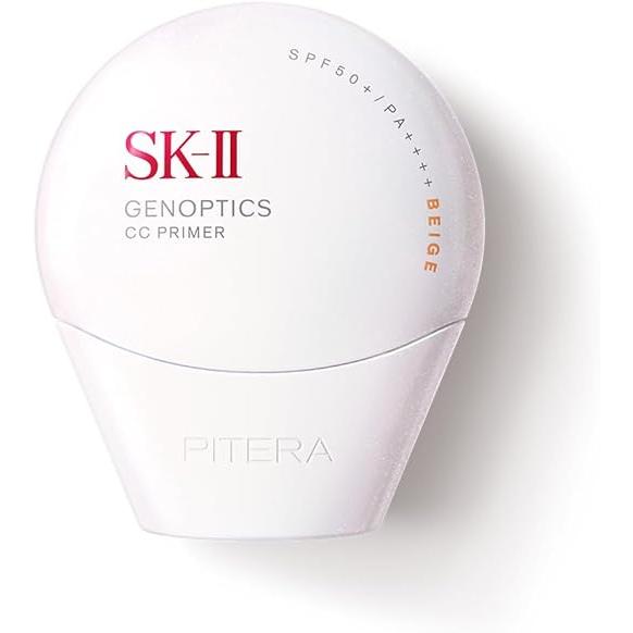 SK-II Genoptics CC Primer SPF50/PA++++ – Radiant Skin Base with Pitera™ & Niacinamide (30g, Natural Beige / Rosy Pink) [Alcohol-free］