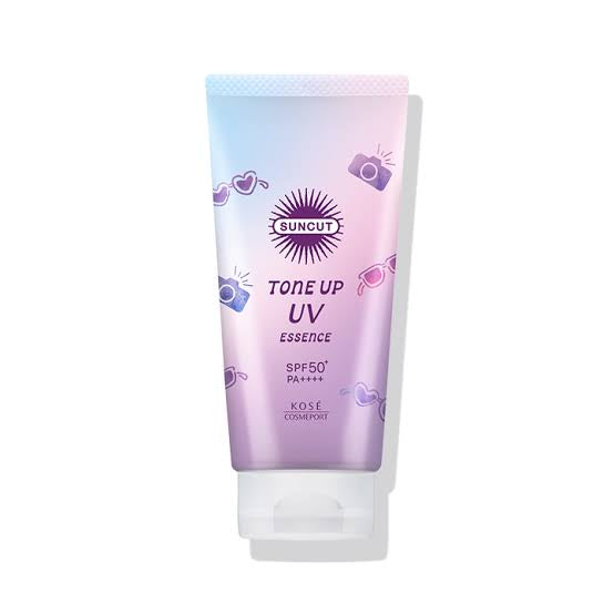 TONE UP UV ESSENCE - Sunscreen essence SPF50+PA++++ toning the skin color (violet) 80g [With alcohol]