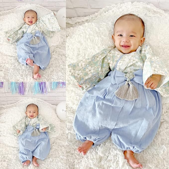 Baby Hakama – 2 Piece Romper Kimono for Boys & Girls (70–90 cm)