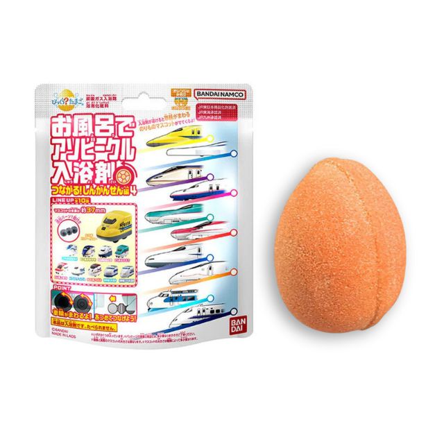 Bath bomb with a surprise figure (Shinkansen) 75g [Alcohol-free]