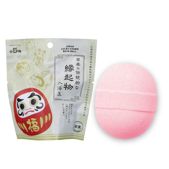 Bath bomb with a surprise figurine (Happy figurine) 50g [Alcohol-free]