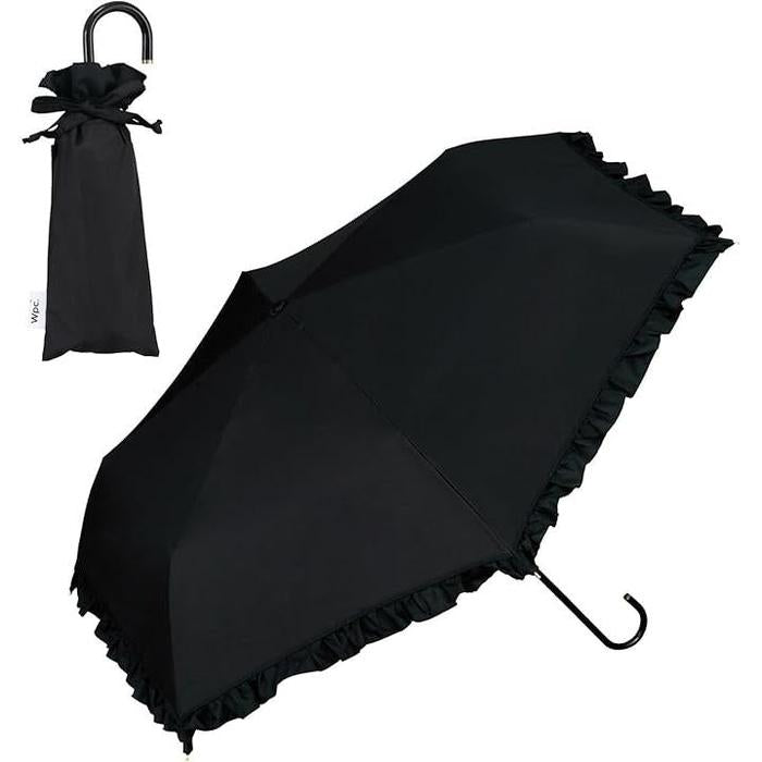 Wpc. Shading Classic Frill Mini Folding Parasol – 100% UV Cut, Rain or Shine