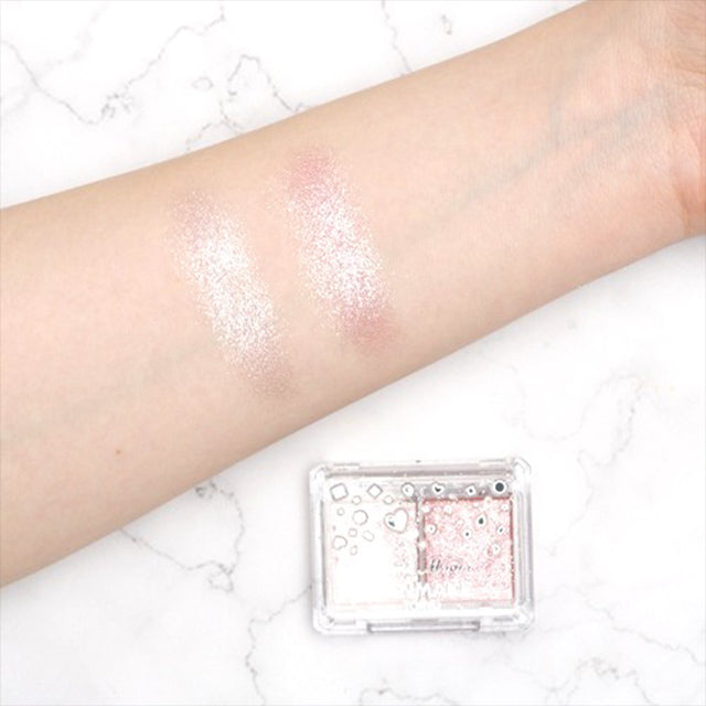 CANMAKE Lamé Mania – Glitter Eyeshadow Duo, 2.7 g