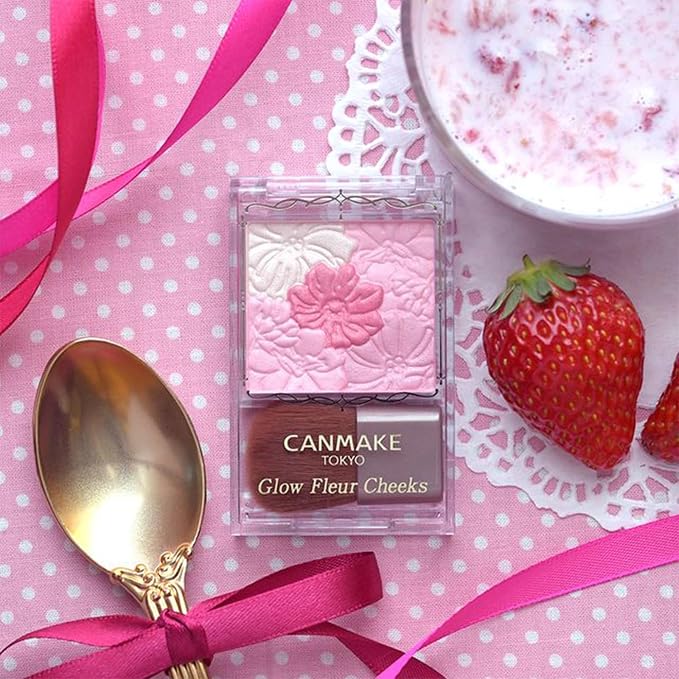 CANMAKE Glow Fleur Cheeks – Luminous Powder Blush Palette