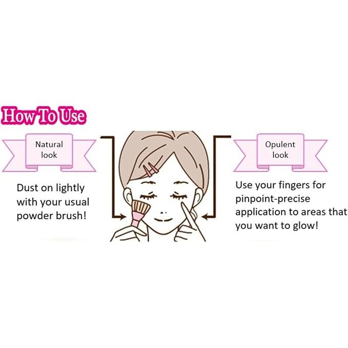 CANMAKE Moon Glow Highlighter – Baked Powder Highlighter, 3.7 g