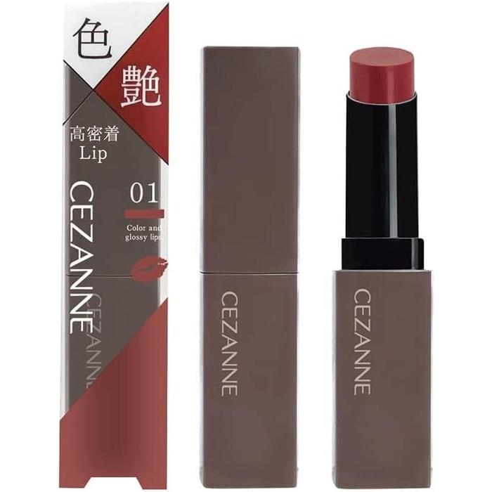 CEZANNE Lip Color Shield - Gel lipstick with a strong shine effect 3.7g [Alcohol-free]