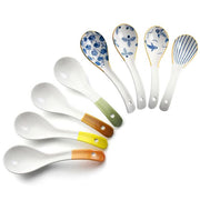 Ceramic Soup Spoon Set – 4 Pieces, 16 cm (2 Variants Available)