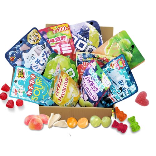 GUMMY BOX – a box with Japanese jellies and instant gums M size - 10 + 1 FOR FREE