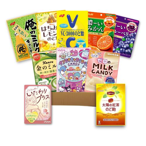 CANDY BOX – a box with Japanese candies M size - 10 + 1 FOR FREE