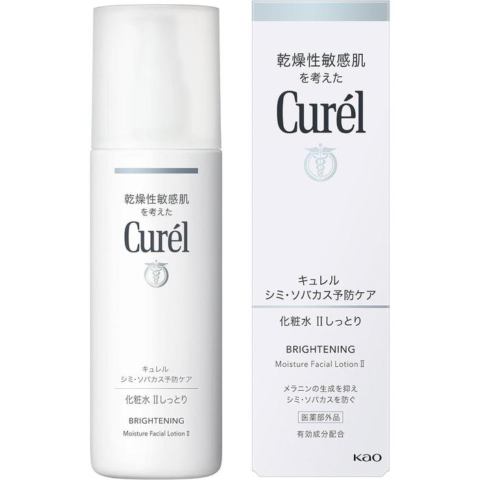 Curel Brightening Care Lotion – Type I Light / Type II Moist / Type III Very Moist, 140ml [Alcohol-free]