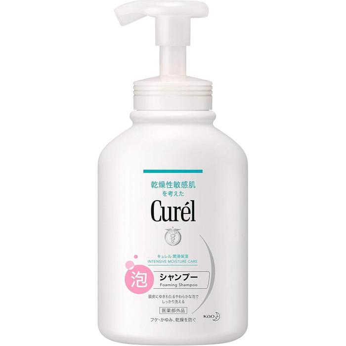 Curel Foaming Shampoo – Anti-Dandruff & Itchy Scalp Care, 480ml (Alcohol-free)