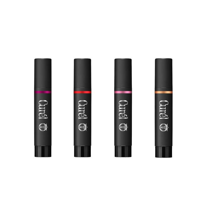 Curel Lip Care Cream – Color Lip Balm, Bordeaux / Red / Pink / Beige, 4.2g[Alcohol-free]