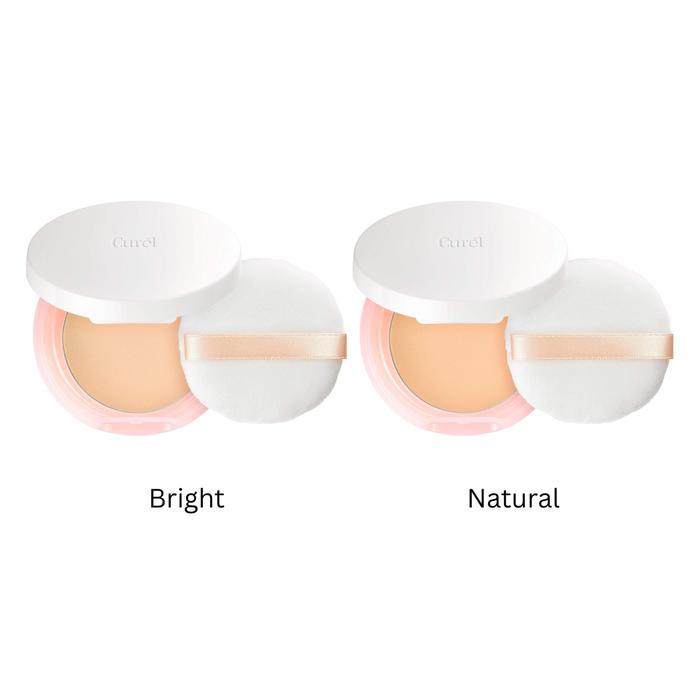 Curel Moist Skin Powder Foundation – Bright / Natural, 8g [Alcohol-free]