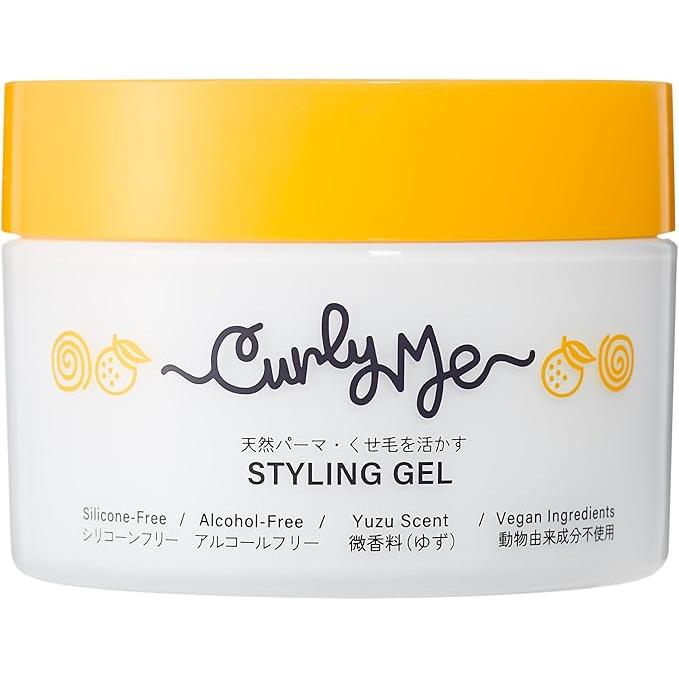 Curly Me Hair Styling Gel – Faint Yuzu Fragrance | Styling Gel for Curly Hair 180g [Alcohol-free]