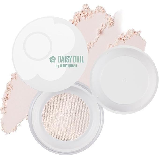 DAISY DOLL by MARY QUANT Silky Fix Powder – Sebum-Control Poreless Finish with White Tea Scent [Alcohol-free]