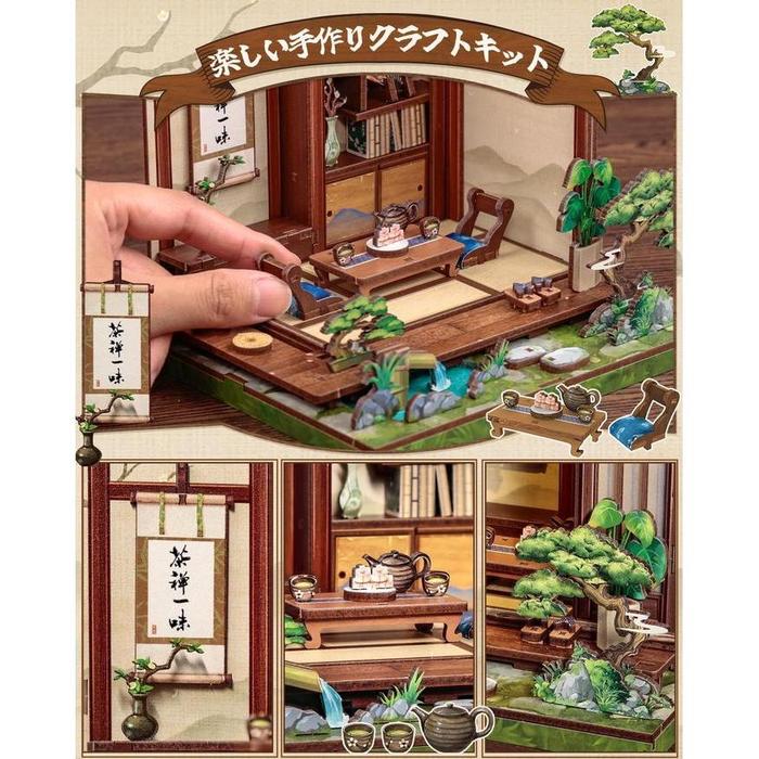 DIY BookNook Series – Japanese Themed 3D Wooden Miniature Kits