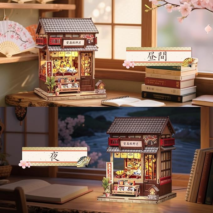 DIY BookNook Series – Japanese Themed 3D Wooden Miniature Kits