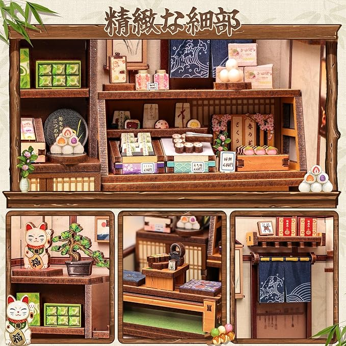 DIY BookNook Series – Japanese Themed 3D Wooden Miniature Kits