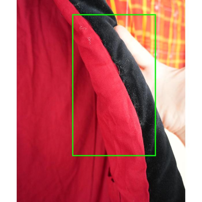 VINTAGE Red and Yellow Plaid Hanten Jacket with Black Collar – Traditional Japanese Padded Coat