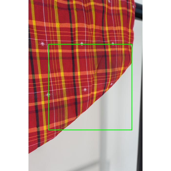 VINTAGE Red and Yellow Plaid Hanten Jacket with Black Collar – Traditional Japanese Padded Coat