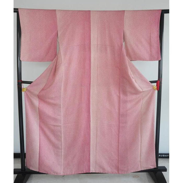 VINTAGE Kimono kosode Pink For Height 163-173cm (maximum height for those who don't require an ohashori)
