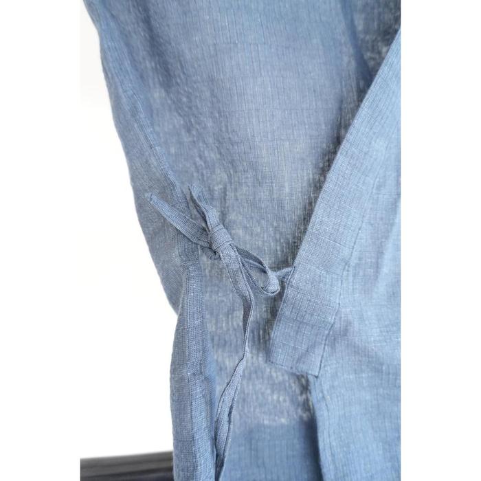 Summer Men Jinbei - See-through Dark Blue L