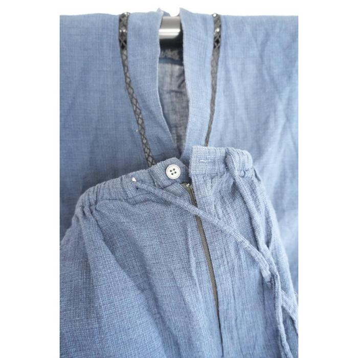 Summer Men Jinbei - Dark Blue M