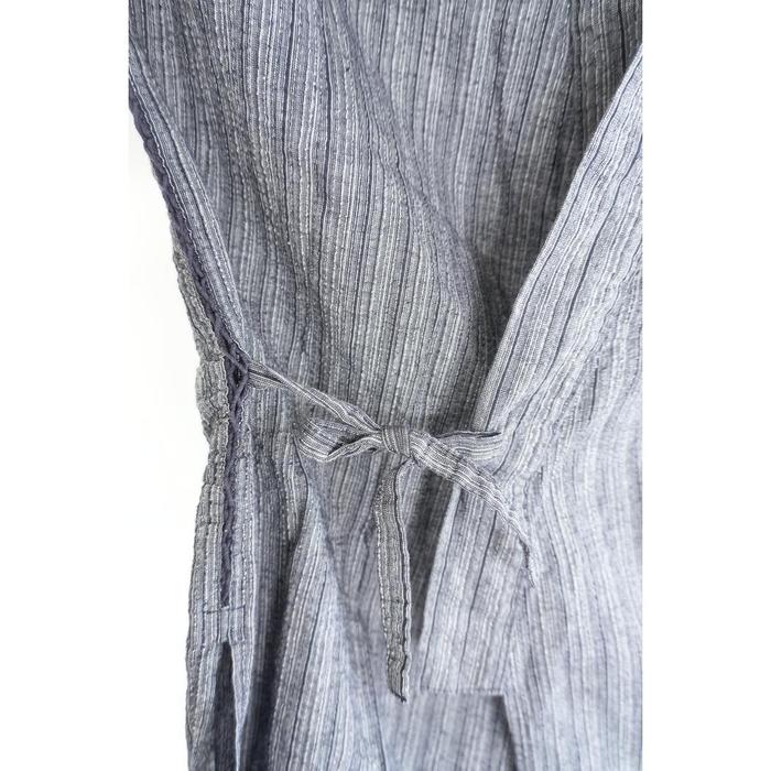 Summer Men Jinbei - Grey with vertical stripes M
