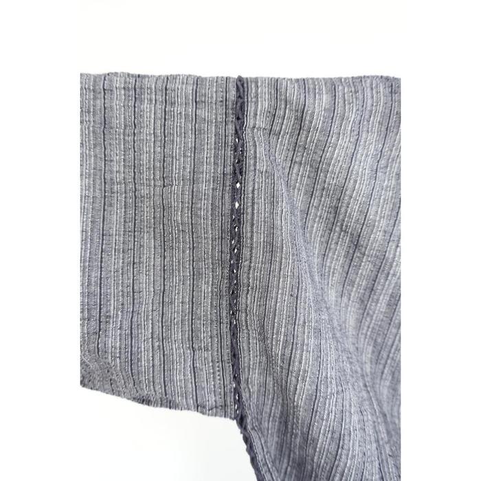 Summer Men Jinbei - Grey with vertical stripes M