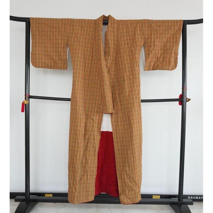VINTAGE Kimono kosode Brown For Height 148-158cm (maximum height for those who don't require an ohashori)