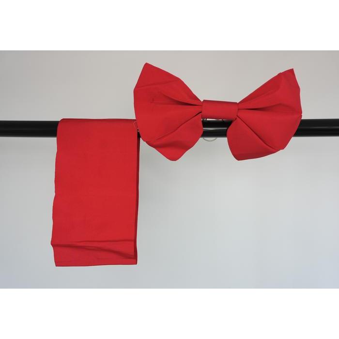 Vintage Japanese Obi with ribbon - Red