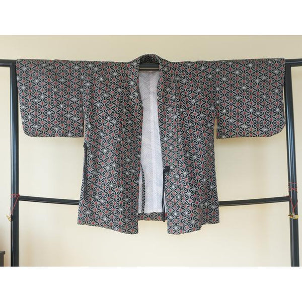 Vintage Haori – Black with pattern, Universal Size