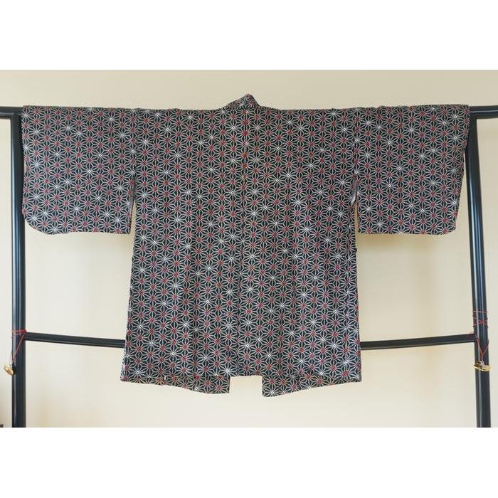 Vintage Haori – Black with pattern, Universal Size