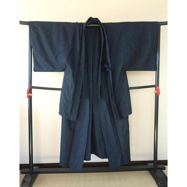 Vintage Men Cotton kimono and haori set - For Height 160-170cm