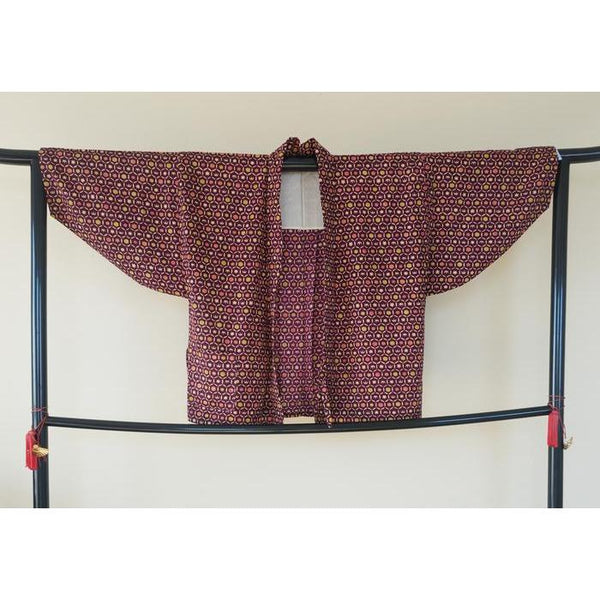 Vintage Cotton Haori – Purple, Universal Size