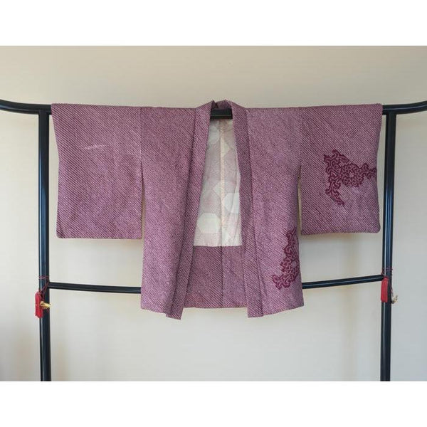 Vintage Silk Haori – Purple, Universal Size
