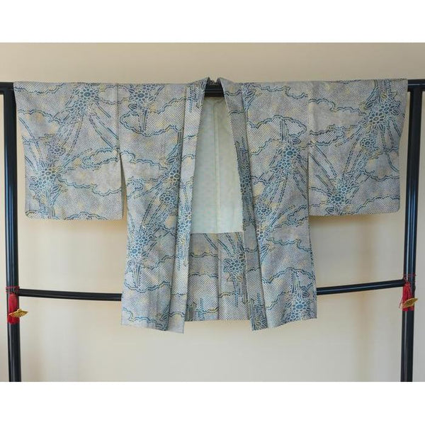 Vintage Cotton Haori – Blue, Universal Size