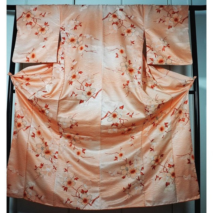 VINTAGE-  Kimono jedwabne kosode na wzrost 156cm-166cm