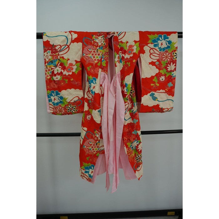 Vintage kimono dziecięce na wzrost 92-102cm