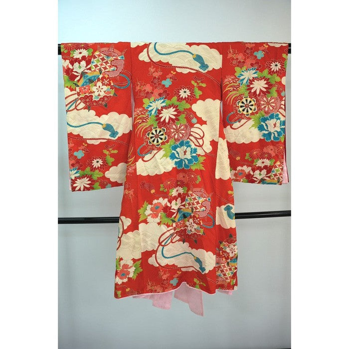 Vintage kimono dziecięce na wzrost 92-102cm