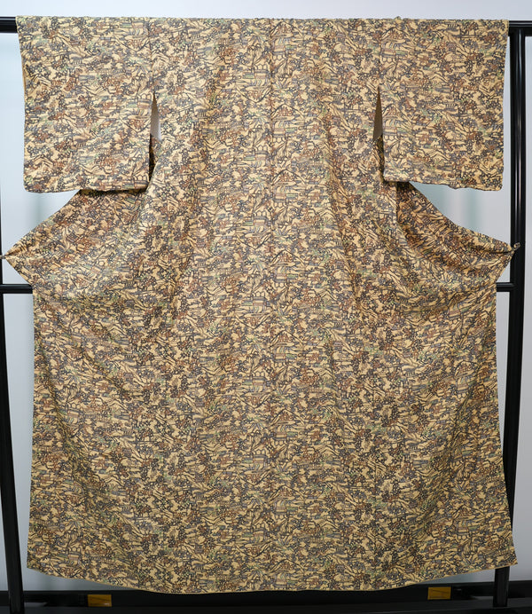 Vintage kimono kosode na wzrost 153-163cm